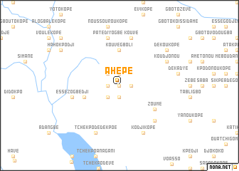 map of Ahépé