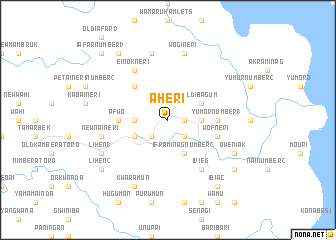 map of Aheri