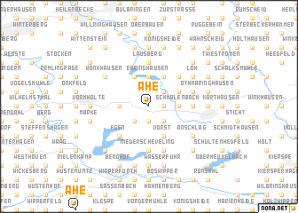 map of Ahe