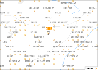 map of Ahe