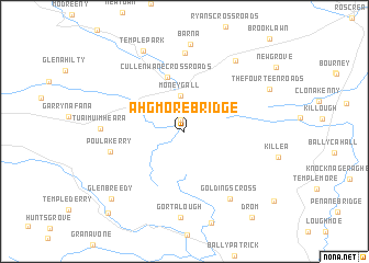 map of Ahgmore Bridge
