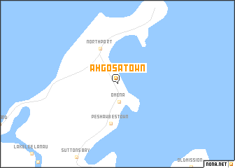 map of Ahgosatown