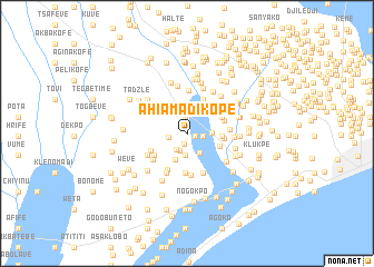 map of Ahiamadikope