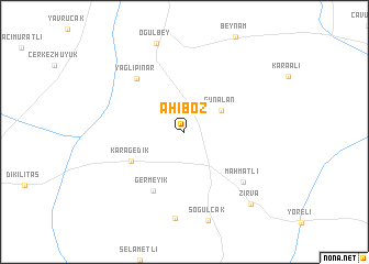 map of Ahiboz