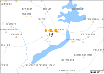 map of Ahigal