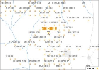 map of Ahihomé