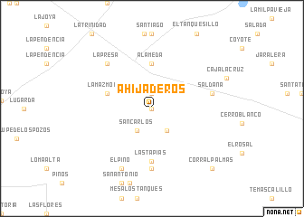 map of Ahijaderos
