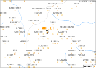 map of Ahilet