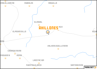 map of Ahillones