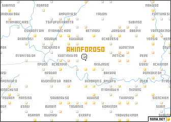 map of Ahinforoso