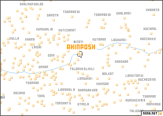 map of Āhin Posh