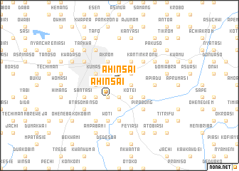 map of Ahinsai