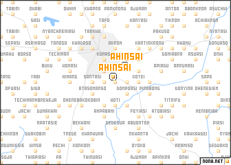 map of Ahinsai