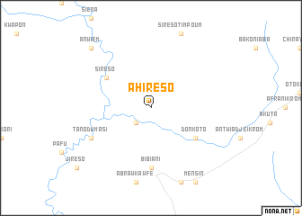 map of Ahireso