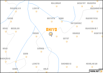 map of Āhiyo