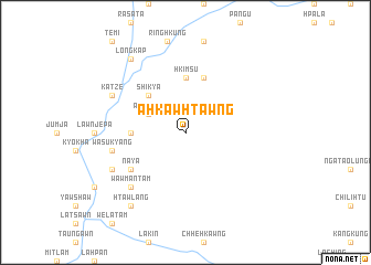 map of Ahkawhtawng