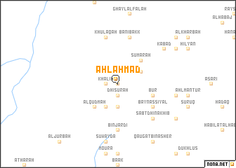 map of Ahl Aḩmad