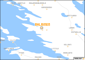 map of Ahlainen