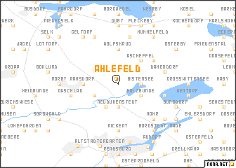 map of Ahlefeld