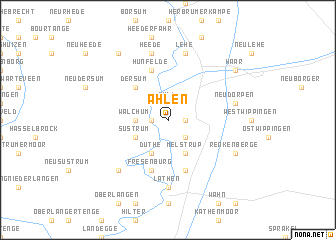 map of Ahlen