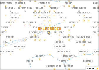 map of Ahlersbach