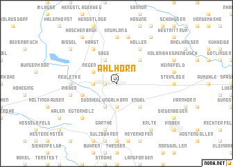 map of Ahlhorn