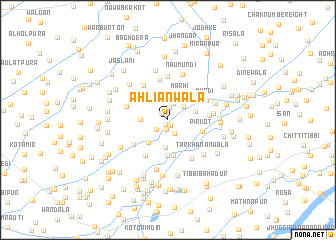 map of Ahliānwāla