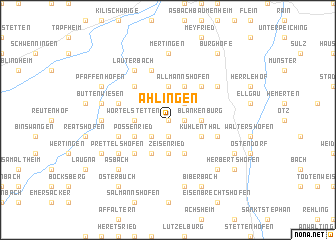 map of Ahlingen