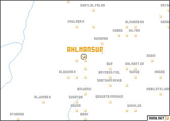 map of Ahl Manşūr