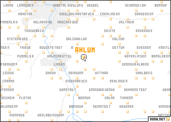 map of Ahlum