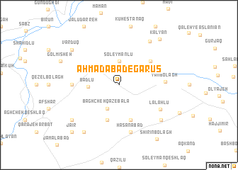 map of Aḩmadābād-e Garūs