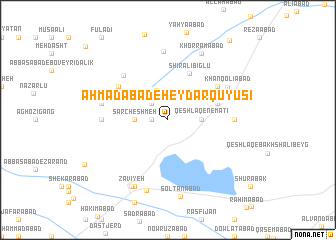 map of Āḩmadābād-e Ḩeydar Qūyūsī