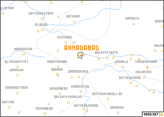 map of Aḩmadābād