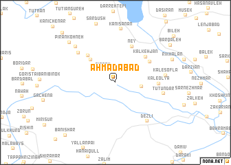 map of Aḩmadābād