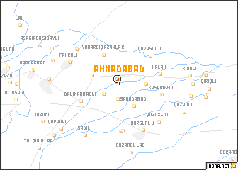 map of Əhmǝdabad