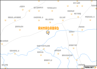 map of Aḩmadābād