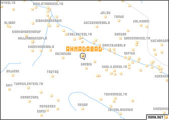 map of Aḩmadābād