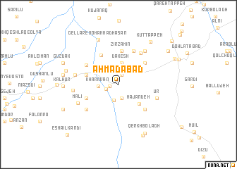 map of Aḩmadābād