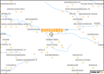 map of Aḩmadābād