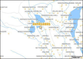 map of Aḩmadābād