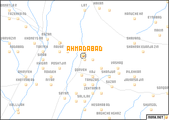 map of Aḩmadābād