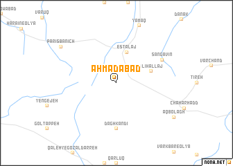 map of Aḩmadābād