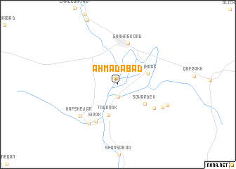 map of Aḩmadābād