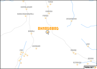 map of Aḩmadābād