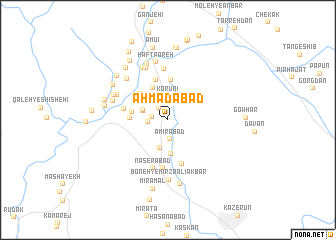 map of Aḩmadābād