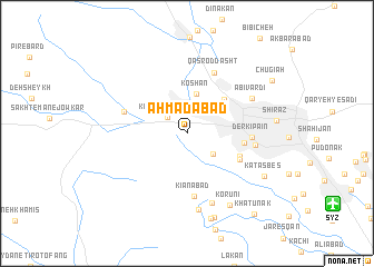 map of Aḩmadābād