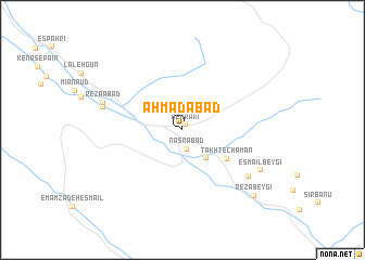 map of Aḩmadābād