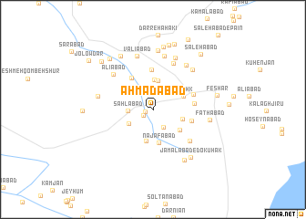 map of Aḩmadābād