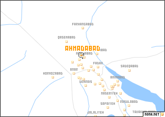 map of Aḩmadābād