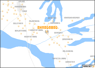 map of Aḩmadābād